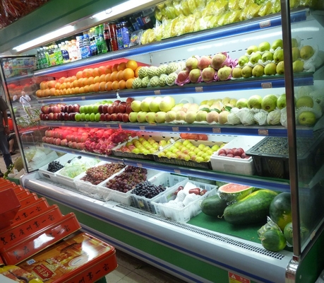 Supermarkt Open Harder/rechtop Commerciële Ijskast voor Fruit
