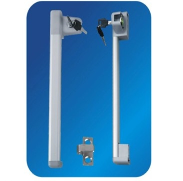 Vlakke ABS / aluminium legering vriezer deur omgaan met Lock 36 340 mm OEM