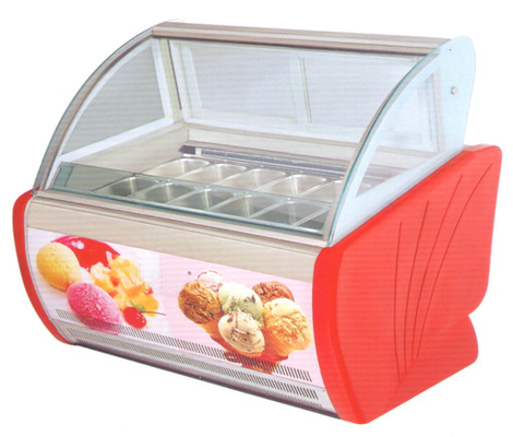 4 dienbladen - 20 dienbladencountertop de Diepvriezer van de Roomijsvertoning, Gelato-Diepvriezervertoning