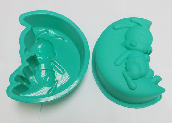 Oven/Microgolf de vormen van de het siliconecake van de Diepvriezernieuwigheid, de dienbladen van het siliconebaksel