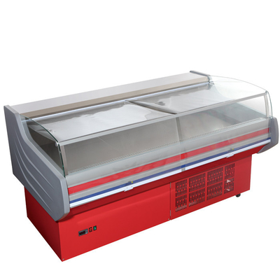 De opheffende Showcase van de de Vertoningsijskast van de Deurendelicatessenwinkel R22/R404a met het Dynamische Koelen
