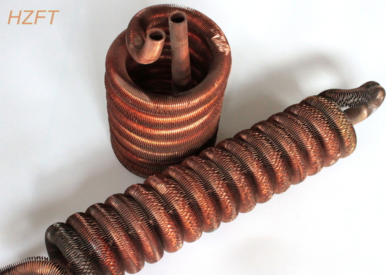 Van het de Evaporatornikkel van de koelingscondensator de het Koperbuis rolt 3.15mm Vinhoogte