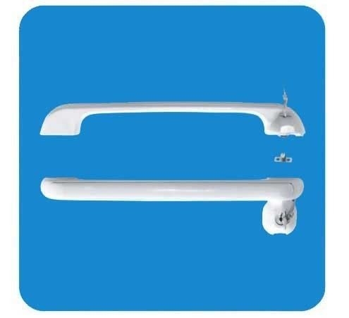 Ronde Externe ABS het Handvathardware van de Diepvriezerdeur met Slot 340mm voor diepvriezer