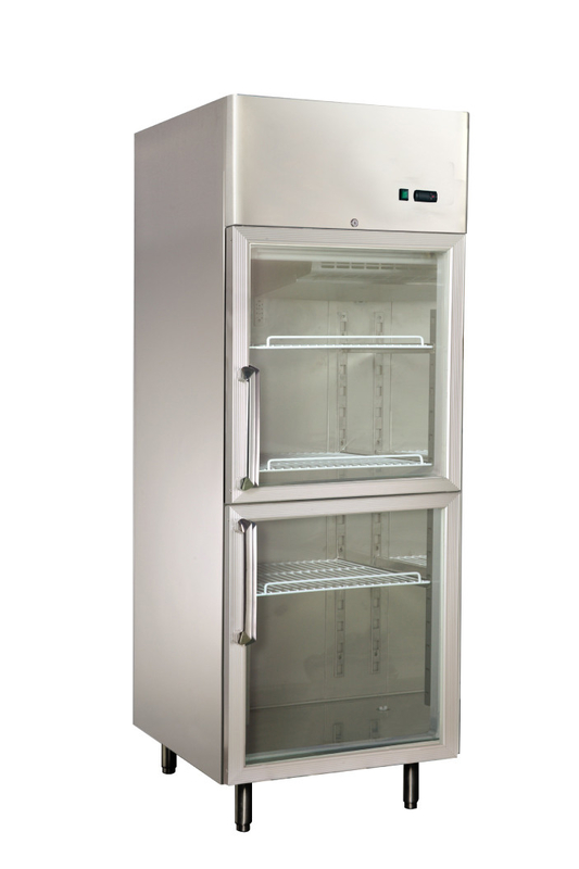 Energie - de Deurijskasten van het besparingsglas, 550L Commerciële Roomijsdiepvriezer 740 x870x2050