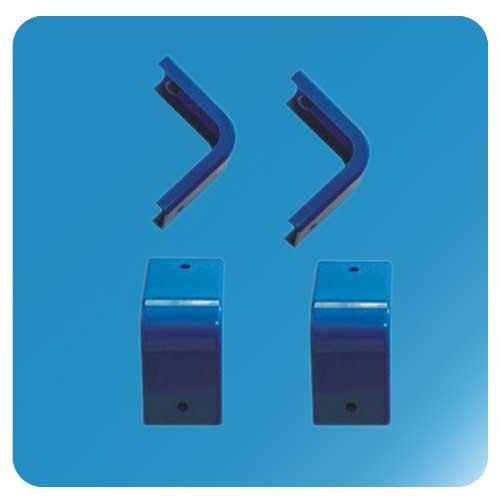 OEM ABS van de de Delen Verbindend Hoek van de Diepvriezervervanging Blauw Rood 100*100*70mm